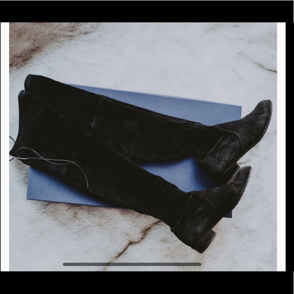 Stuart Weitzman lowland otk boots suede black 7.5